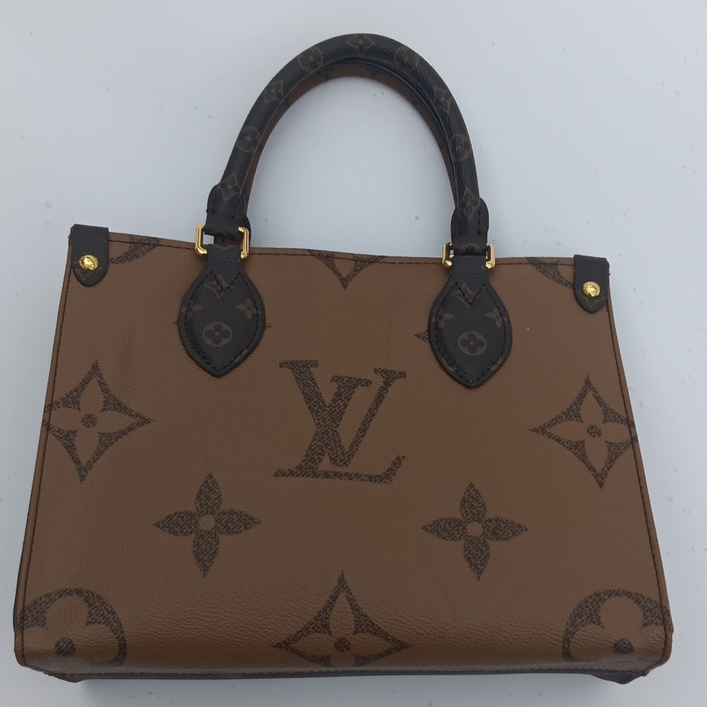 Louis Vuitton On The Go Tote Reverse Monogram Petite